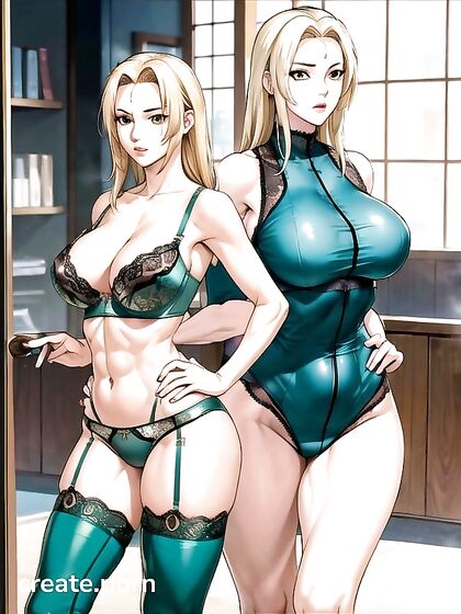 Large-Ass Manga Beauty in Tight Clothes for Steamy Hentai Picture