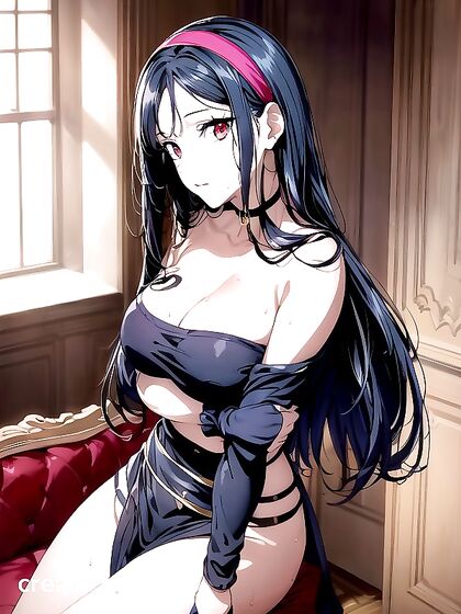 Hair Band Bound Together in  Detail for Screen-Capturing Hentai Pleasure