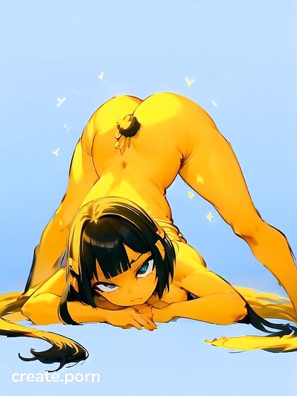 Ankha from Animal Crossing Poses Seductively in a Halloween-Themed Busty hentai Image