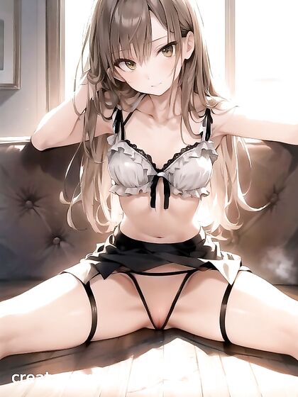 Light Brown-Skinned Beauty in Warm Anime Bra Picture Honda Hentai