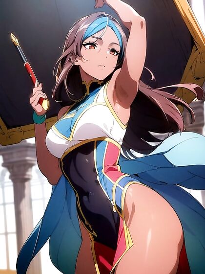 Detailed Screencap of Dark Brown Skinned Character in Hentai AIPorn
