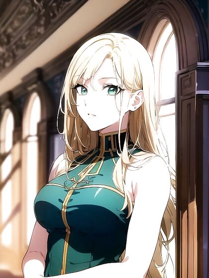 Green-Skinned Beauty Shows Off Her Busty Charm in Detailed hentai Images