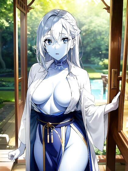 Detailed Stand-Up Solo Picture in High-Quality Hentai AI Porn