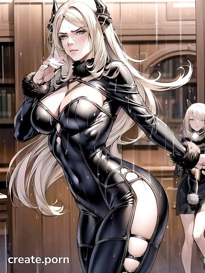 Two Dark-Skinned Lovers Get Steamy in a Secret Library Hentai Ai Hentai Image