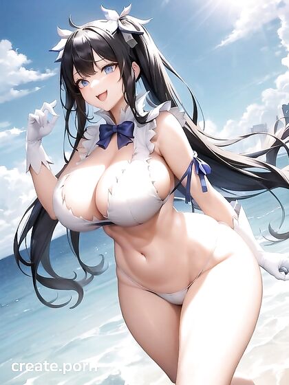 Huge Breasts and Massive Ass in Sexy Bikini Hentai Picture