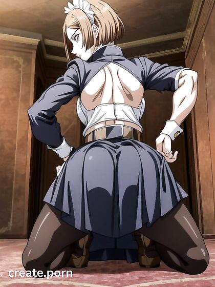 Maid Outfit Fits Perfectly as She Seductively Looks at You in This Hentai Image