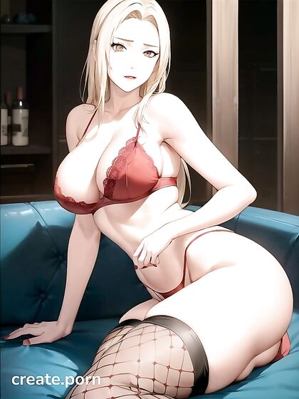 Huge Breasts and Fishnets in Minimalist Background Hentai Pleasure