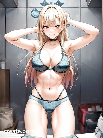 Bottom-Up Picture with Views and Busty Anime Girl 18+s