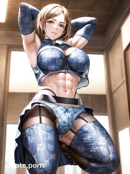 Powerful Muscles Flex in Solo Hentai Picture for  Pleasure