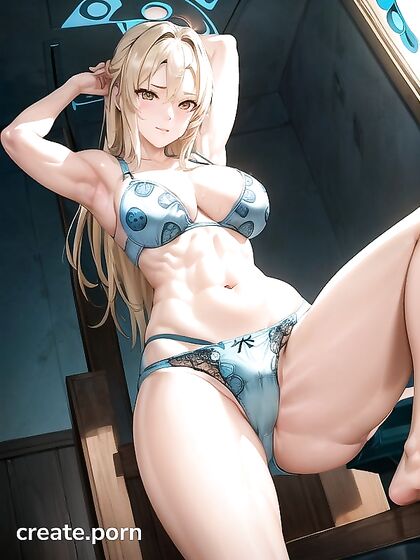 Flexing His Muscles – A Hot Front View in Muscular Hentai Picture