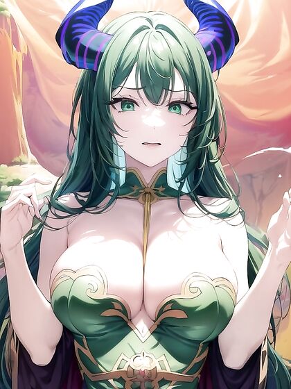 Silk Dress Detail Captures Disgusted Emotions in Hentai AI Porn