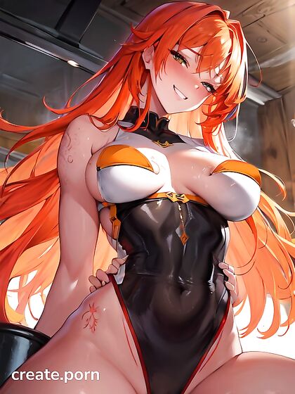 Rounded-Ass Beauty with Tattoos and Perky Breasts in steamy Hentai Picture