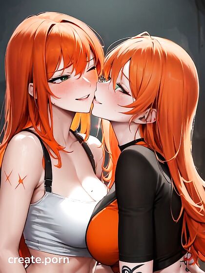 Mischievously Smiling and Blushing Teen 18+ Enjoying Long-Length Hentai Pleasure