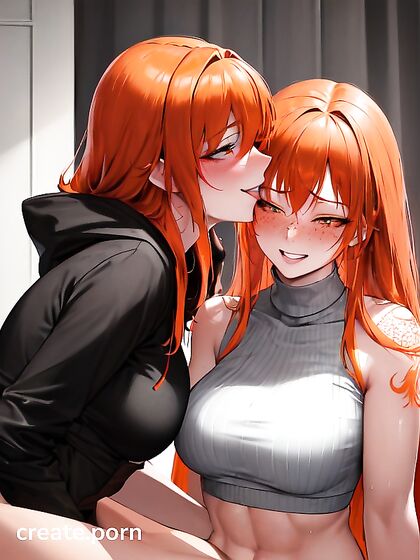Ginger with a Rounded Ass Enjoys SteamyStraight Hentai Picture