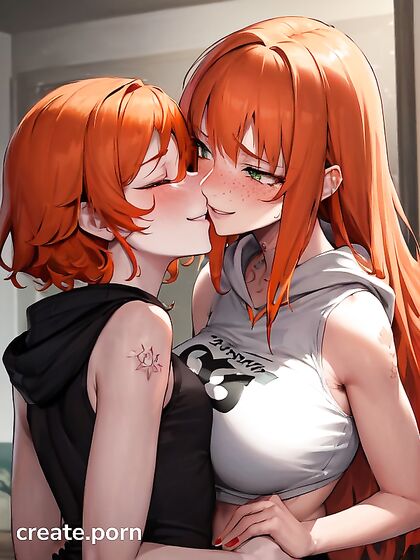 Ginger Beauty Enjoying  hentai Picture with Long Length Pleasure