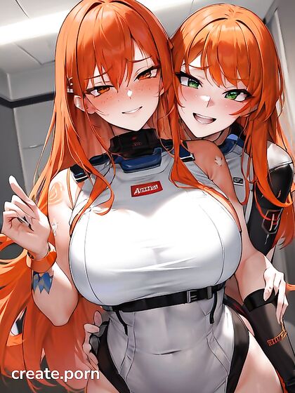 Mischievous Green-Eyed Beauty Smiles and Blushes in Sci-Fi Hentai Ecstasy