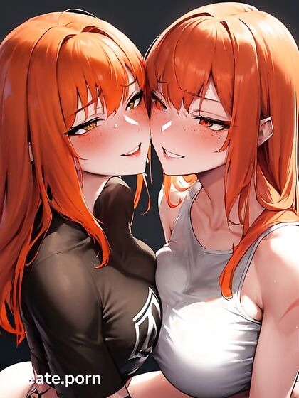 Mischievously Smiling With Green Eyes and a Rounded Ass in Hentai AIPorn
