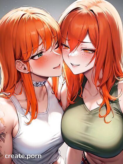 18-Year-Old with Seductive Green Eyes Teases in Casual Hentai Images