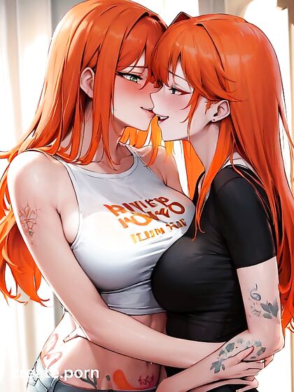 Green-Eyed Duo Enjoy Long-Length Picture inSteamy Hentai Adventure