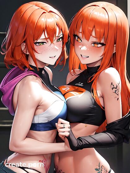 Ginger Girl 18+s in Jeans Enjoy Passionate Hugs inSTEAMY Hentai Images