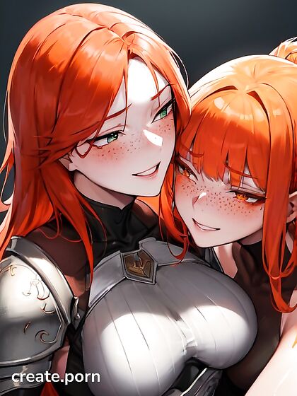 Kissed by Girl 18+s in Armor Gloves – A Medium-Breasted Hentai Fantasy