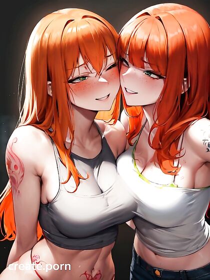 Ginger With Green Eyes Gets Wild in Straight Hentai Picture