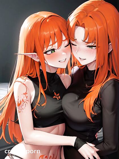 Blushingly Mischievous 18-Year-Old Ginger in Seductive Hentai Picture