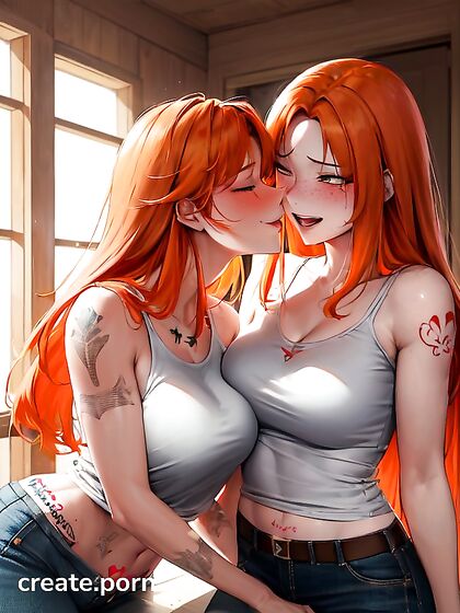 Round-Assed Babe with Tattoos Enjoys Long-Length hentai Picture