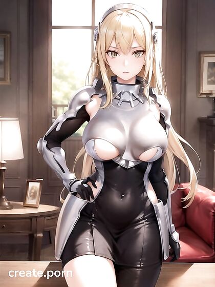 Aiz Wallenstein's Massive Booty Takes Center Stage in Living Room Hentai AI Picture