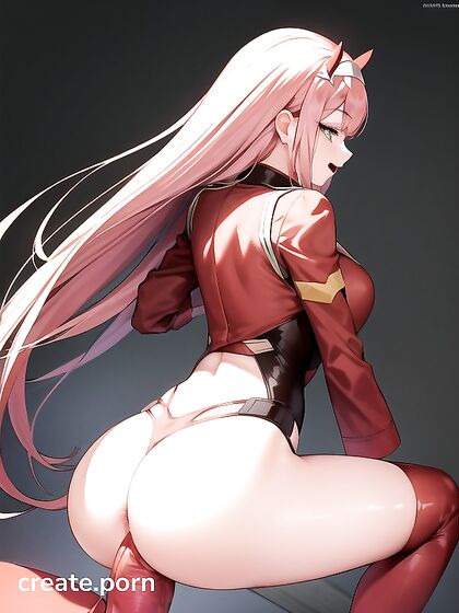 Zero Two from Darling in the FranXX Rides the Doggystyle POV Train