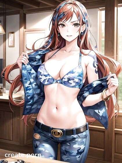 Nami from One Piece Strips Down for Steamy Hentai Picture