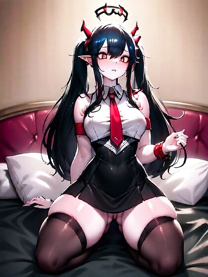 18-Year-Old Slime Girl 18+ Shows Off Her Six-Pack Abs in Horny Hentai Picture