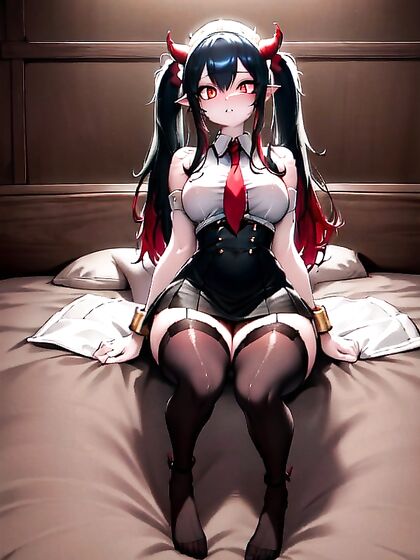Muscular Devil Takes on Full Body Picture in Hot Hentai Images