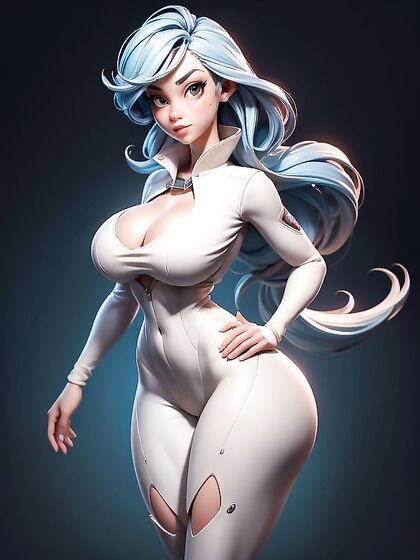 Massive Breasted Xenomorph in 3D Cartoon Hentai Picture