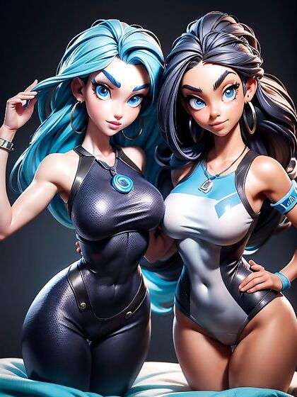 Nessa Rurina from Pokémon Shows Off Her Large Ass in Intimate Hentai Images
