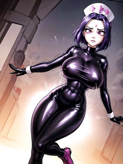 Raven from Teen 18+ Titans Gets Medieval with Her Large Ass in Steaming Hentai Picture
