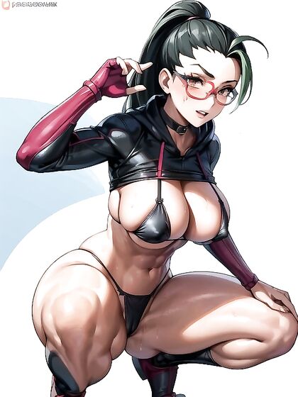 Choker and Thong Picture in steamy Hentai Images