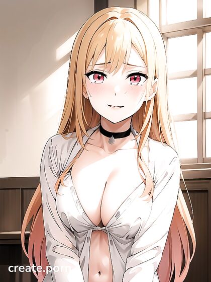Pink-Eyed Beauty with Braids Cries Happily During  Hentai Images