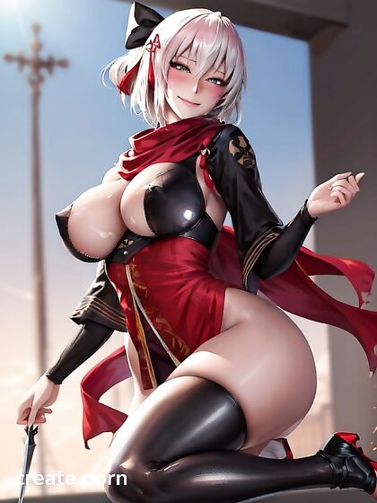 Mischievously Smiling and Blushing for Surreal Hentai Climaxes