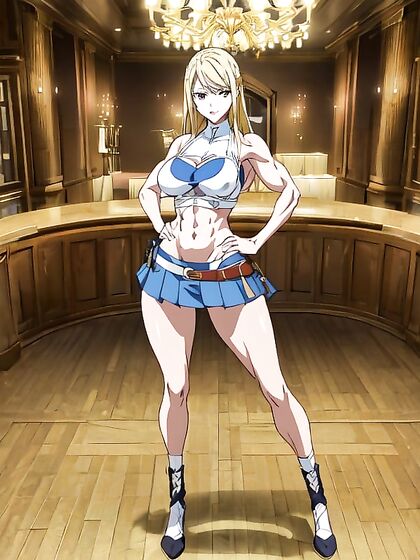 Lucy Heartfilia's Large Ass and Full Body in Seductive Fairy Tail Hentai Images