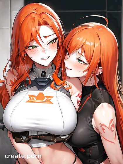 Blushing Mischievously in Sci-Fi hentai With Perfectly Perky Breasts