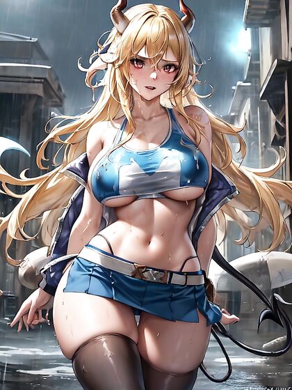 Medium-Assed Girl 18+ Shows Off Her Curves in a Graphic Tee for Hot Hentai Picture