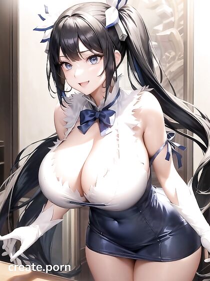 Hestia from DanMachi Wears Traditional Korean Dress for Seductive Hentai Fun