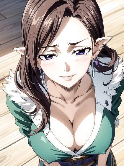 Mouth Agape in a Fur Coat – Sensual Sfw Hentai Moments