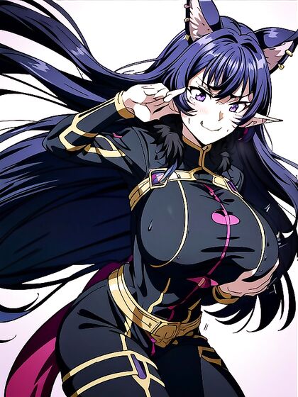 18-Year-Old Elf Ears Girl 18+ in Fur Coat Seduces in Hot Hentai Image