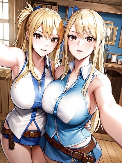 Ultra-Detailed Lucy Heartfilia Takes Sexy Selfies in Fairy Tail Hentai