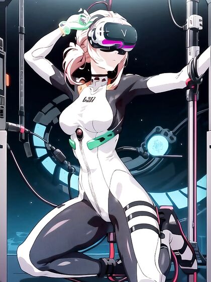Ayanami Rei from Evangelion Plugged into a Sex Machine for  Hentai Pleasure