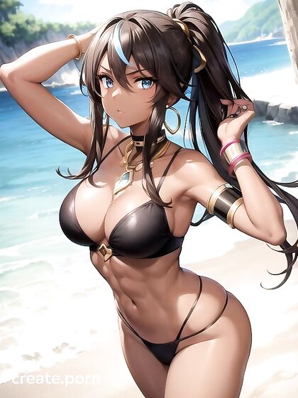 Nessa Rurina from Pokémon Gets Wild in Dark-Skinned Hentai Adventure