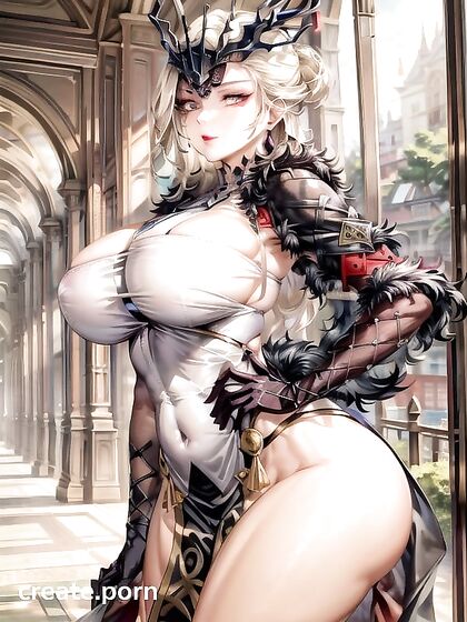 La Signora from Genshin Impact Shows Off Her Massive Ass in Seductive Hentai Images