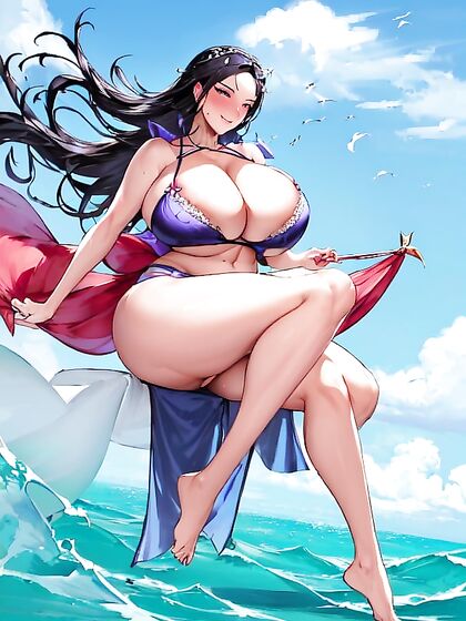 Nico Robin from OnePiece in Full Body Barefooted Hentai Ecstasy